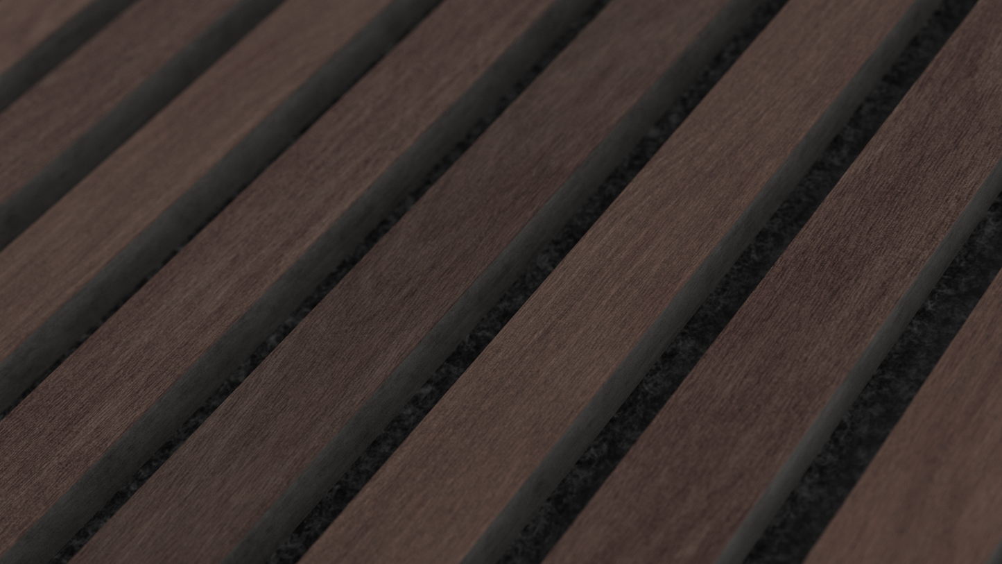 Smoked Oak Acoustic Wood Panel Sample