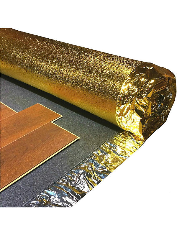 5mm Gold Laminate and Wood Flooring Underlay Covering 15sqm