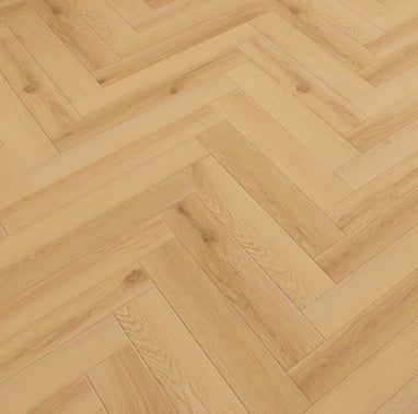 Blond Oak Herringbone Laminate Flooring 12mm