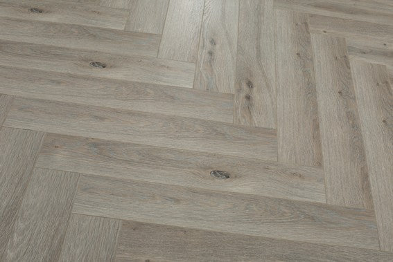 Cappuccino Oak Herringbone Laminate Flooring 12mm