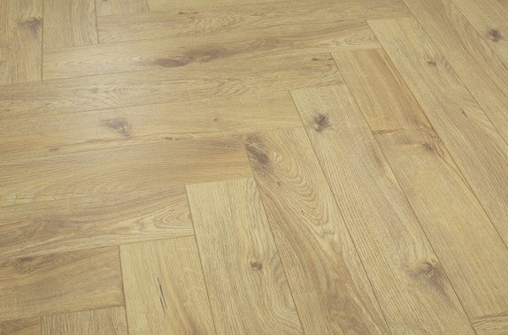 Herringbone Laminate Flooring 12mm – Royale Oak
