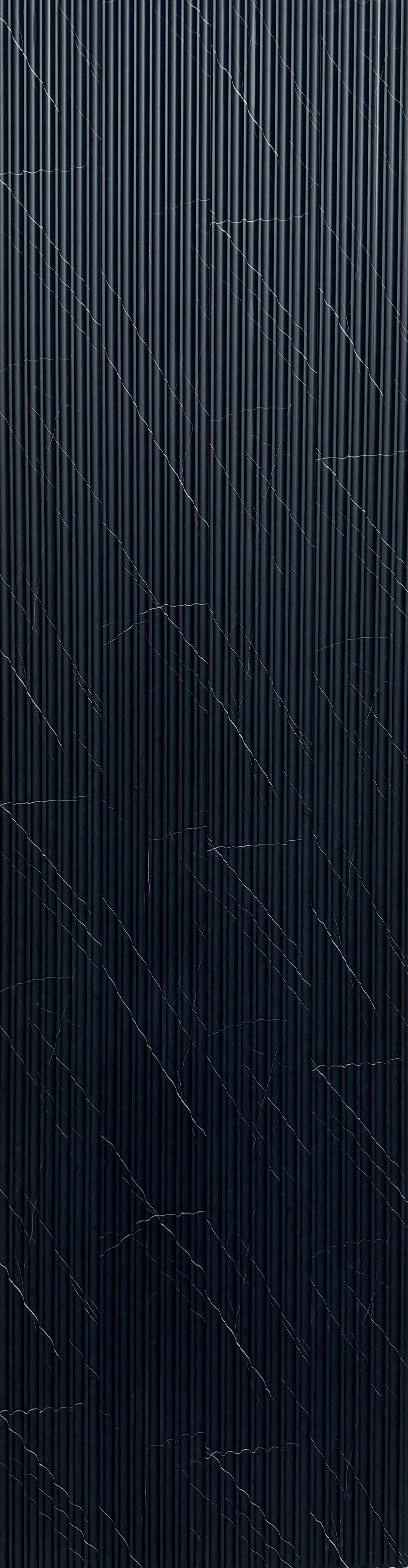 Flute Venetian Wall Panel — Nero Venato | WPC Cladding
