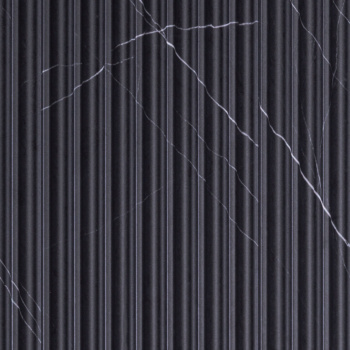 Flute Venetian Wall Panels - Nero Venato Sample