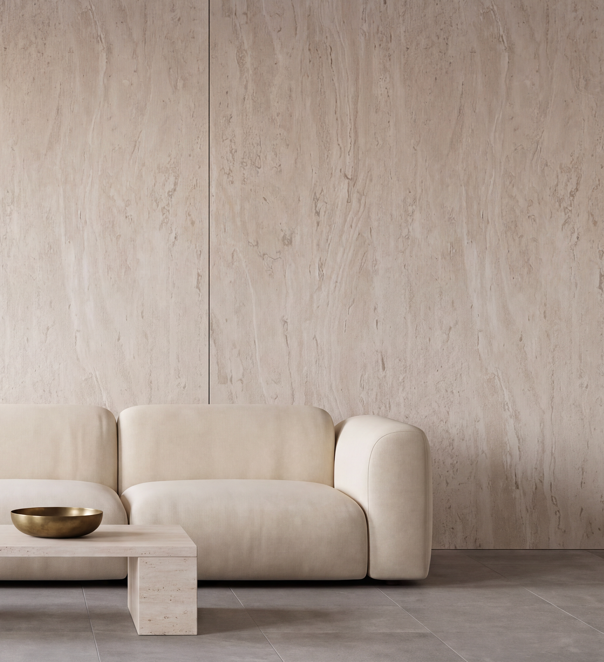 Flat Wall Panel — Capri Beige Travertine