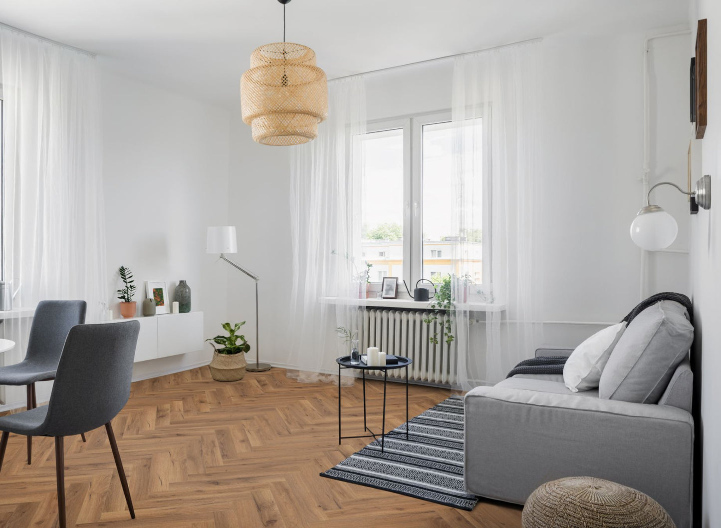 Lignum Fusion Premium Robust Fumed Oak Herringbone