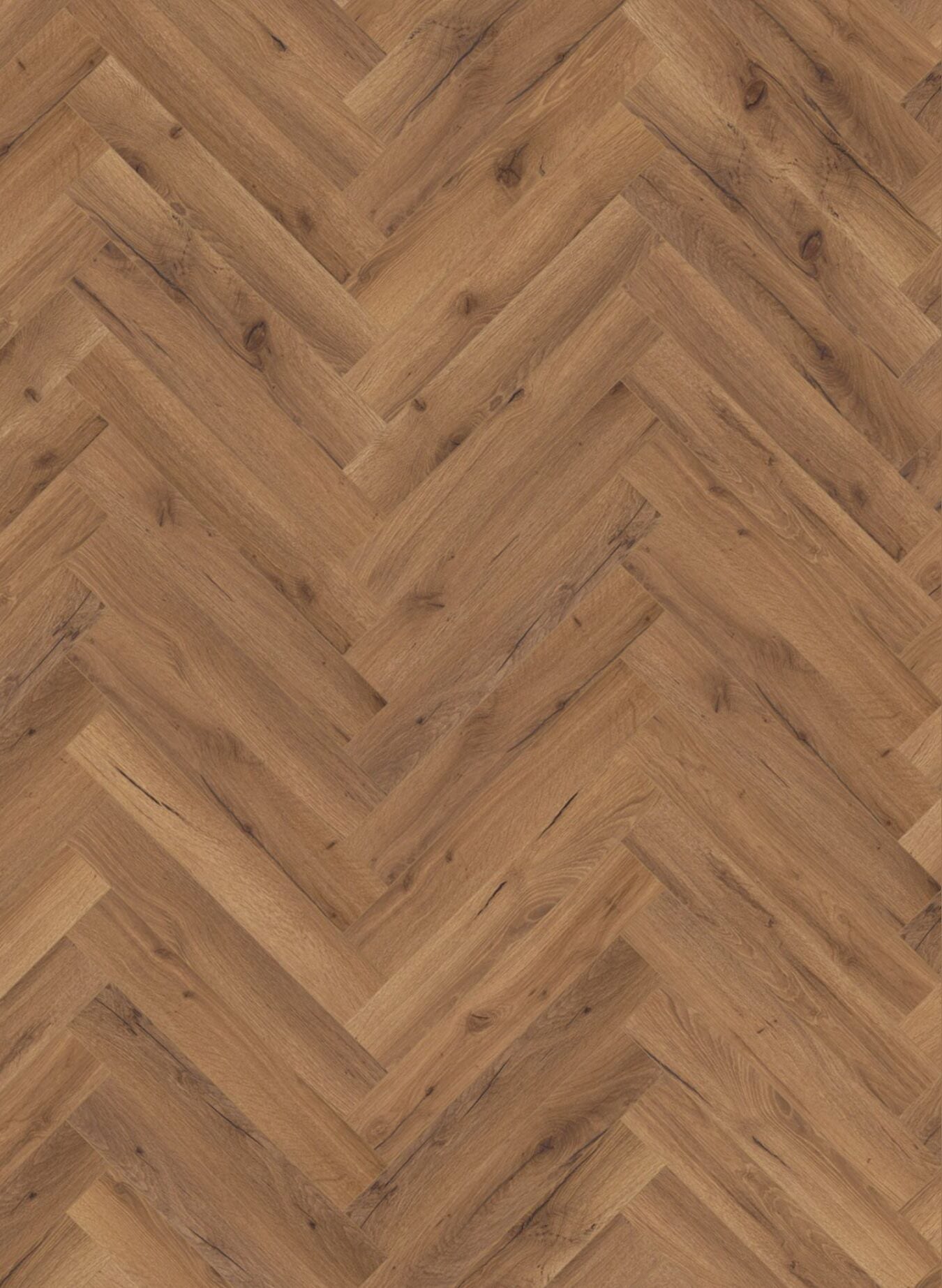Smoked Oak Herringbone Laminate Flooring - 12 mm Sample