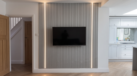 10 Living Room Ideas Using Fluted Slat Wall Panels