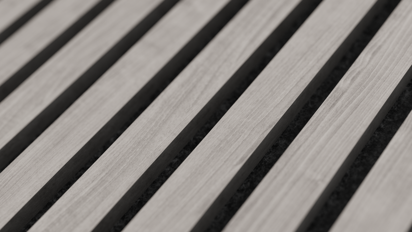 Grey Oak Acoustic Wood Panel Sample