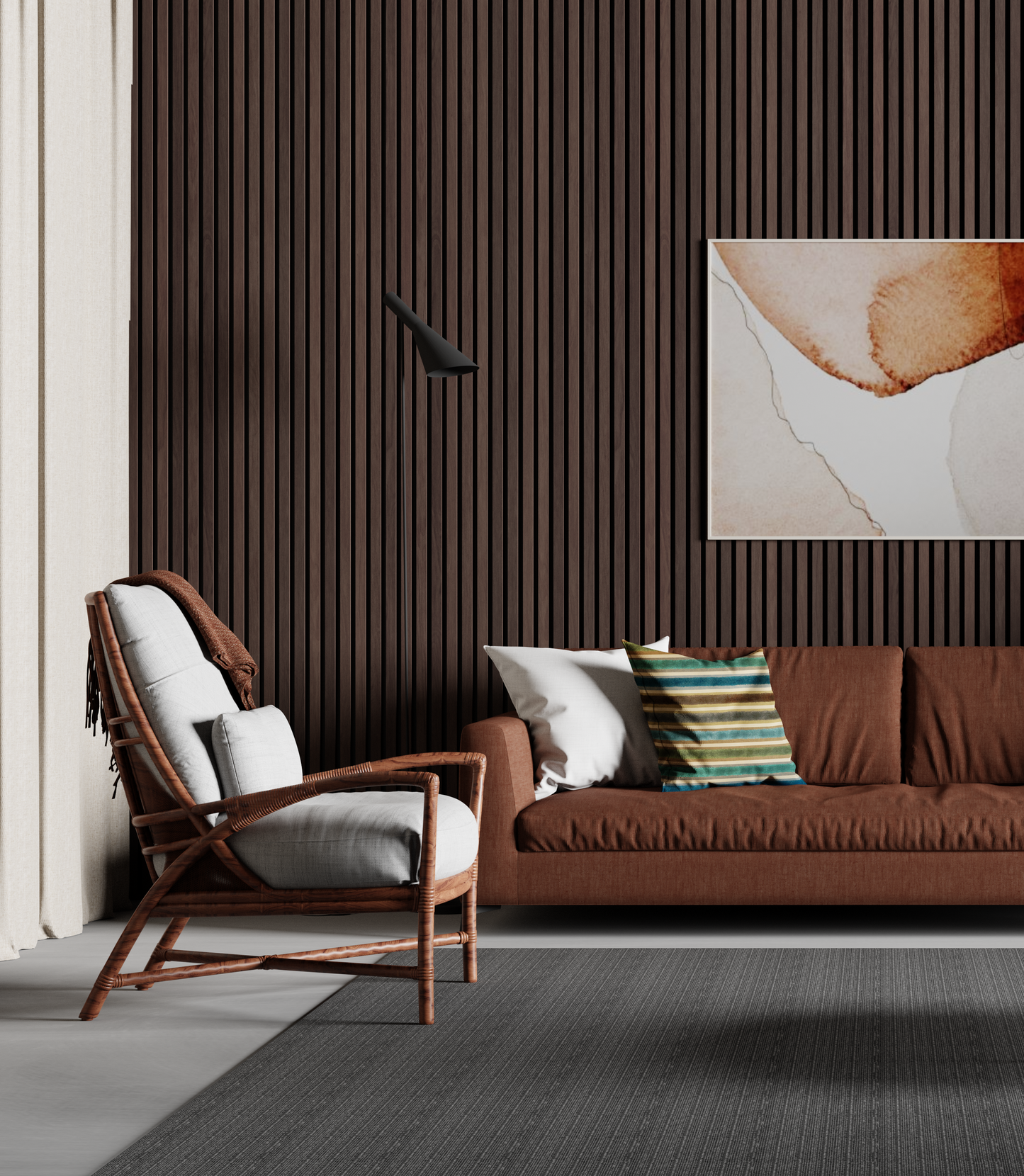 Smoked Oak Acoustic Wood Panel