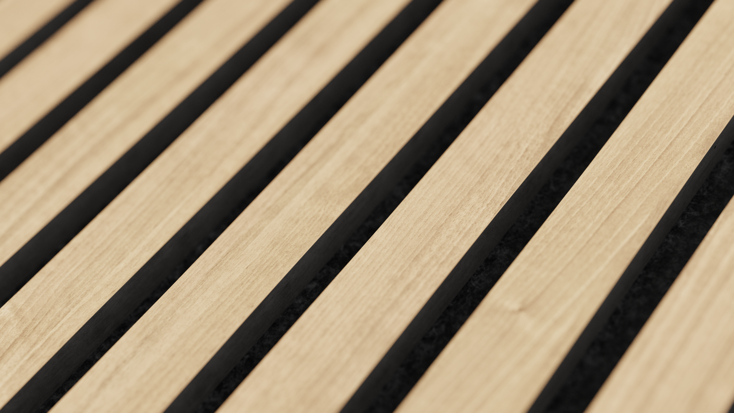 Washed Oak Acoustic Wood Panel Sample