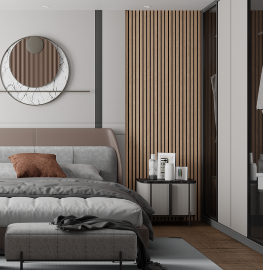 Rustic Antique Oak Acoustic Wood Panel