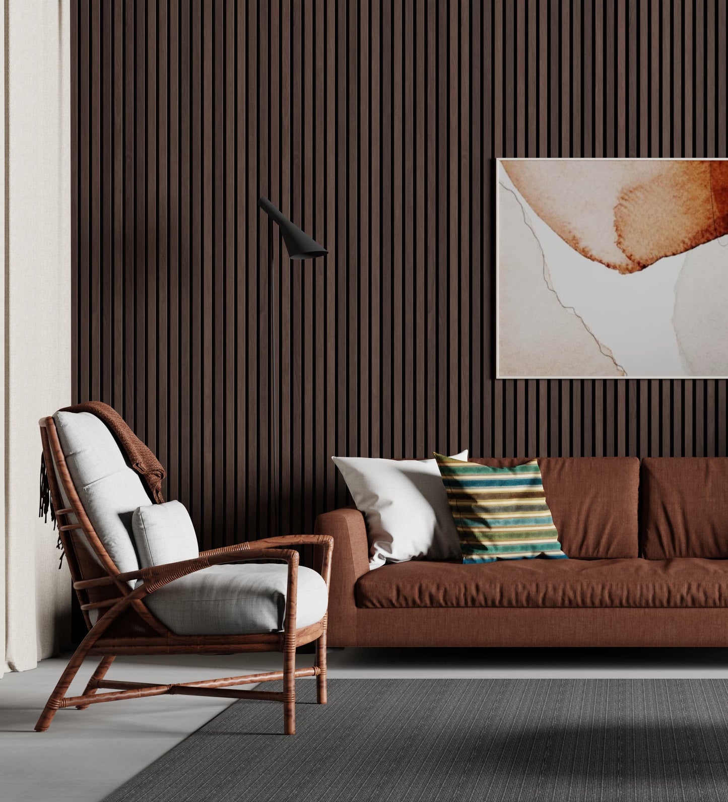 Smoked Oak Acoustic Wood Panel