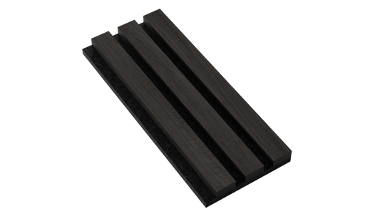 Midnight Black Acoustic Wood Panel Sample