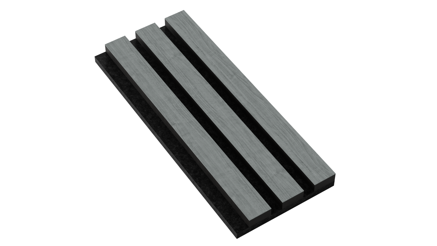 Contemporary Grey Acoustic Wood Panel Sample