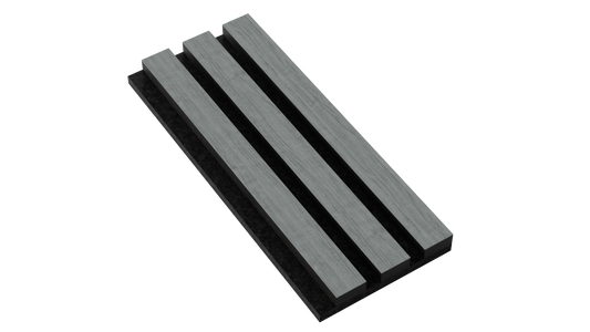 Contemporary Grey Acoustic Wood Panel Sample