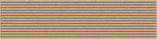 Classic Oak Acoustic Slat Wall Panel (Grey Felt) | Two-Tone Wood Panel
