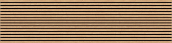 Classic Oak Acoustic Slat Wall Panel | Real Wood Veneer