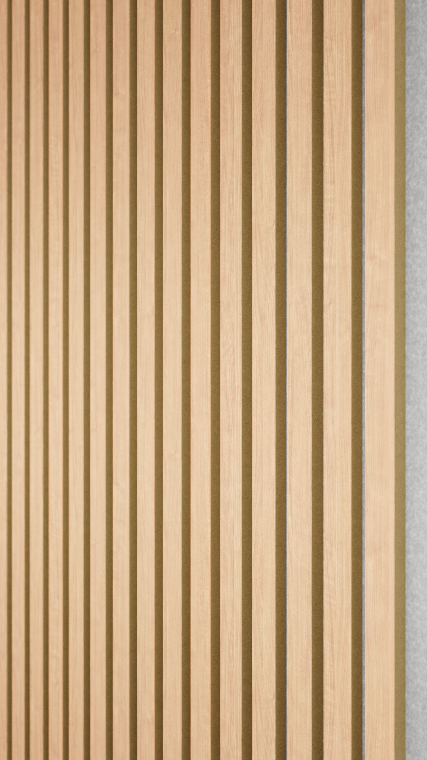 acoustic wood wall panel in classic oak with grey felt