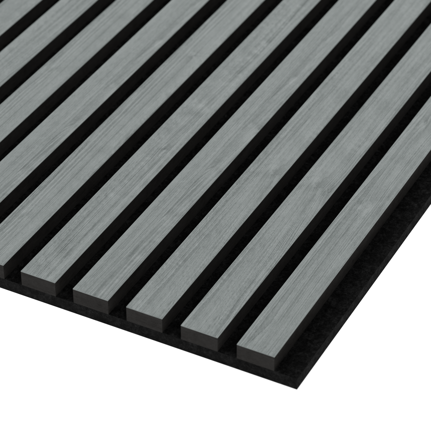 Contemporary Grey Acoustic Slat Wall Panel | Modern Grey Oak Veneer