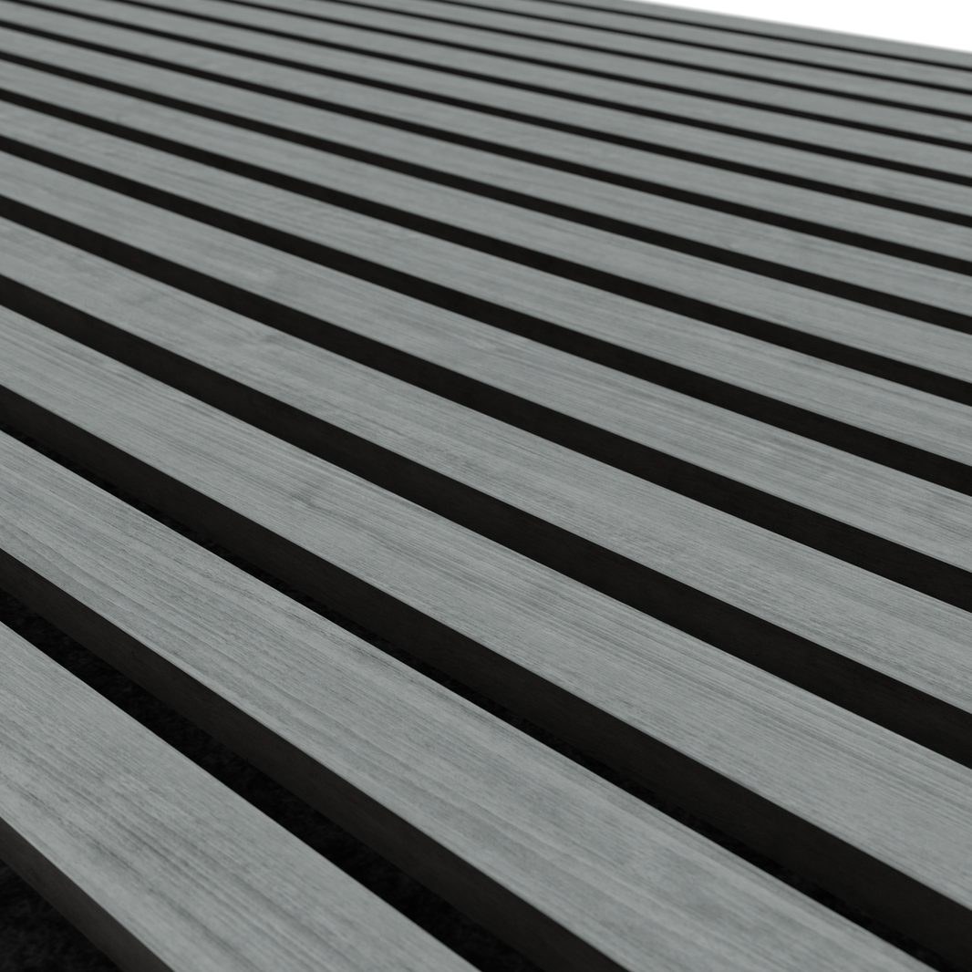 Contemporary Grey Acoustic Wood Panel
