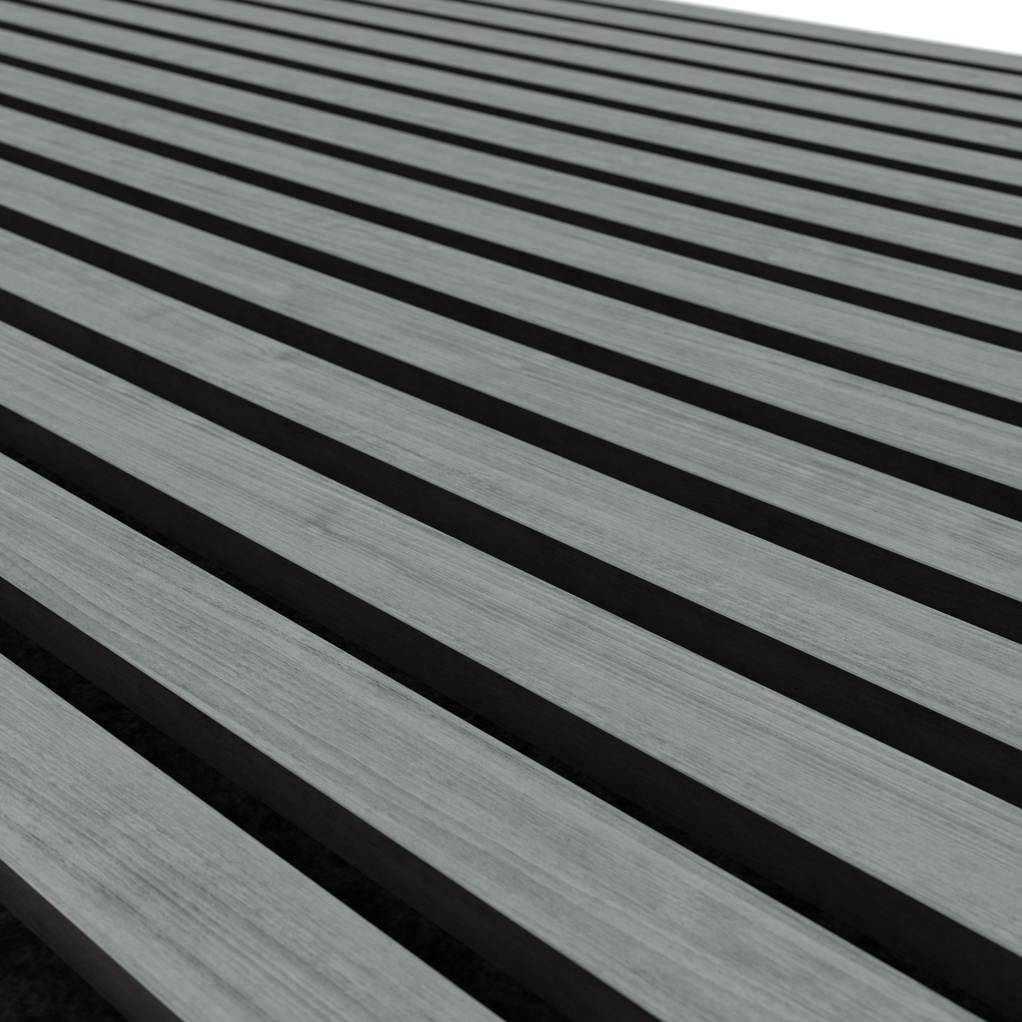Contemporary Grey Acoustic Slat Wall Panel | Modern Grey Oak Veneer