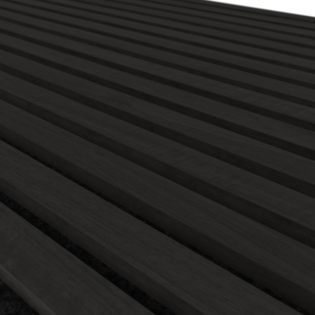 Midnight Black Acoustic Wood Panel Sample