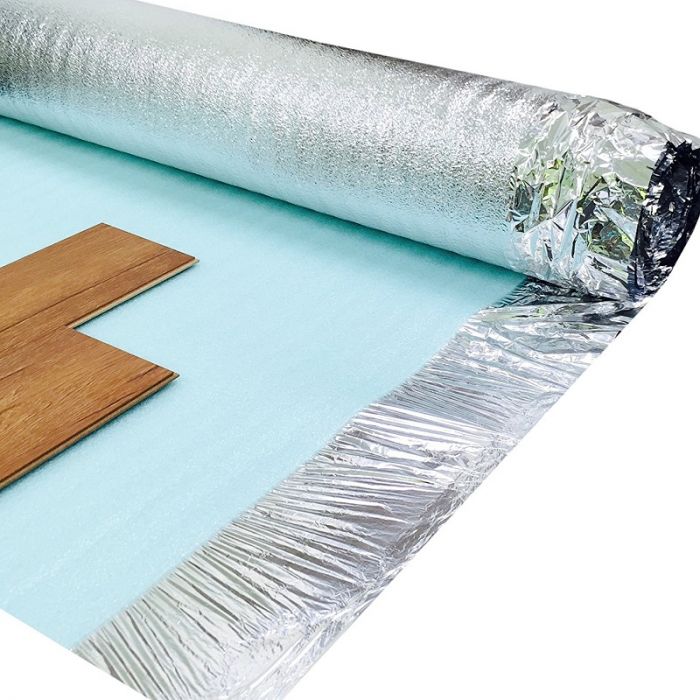 3mm Comfort Silver Laminate and Wood Flooring Underlay Covering 15sqm