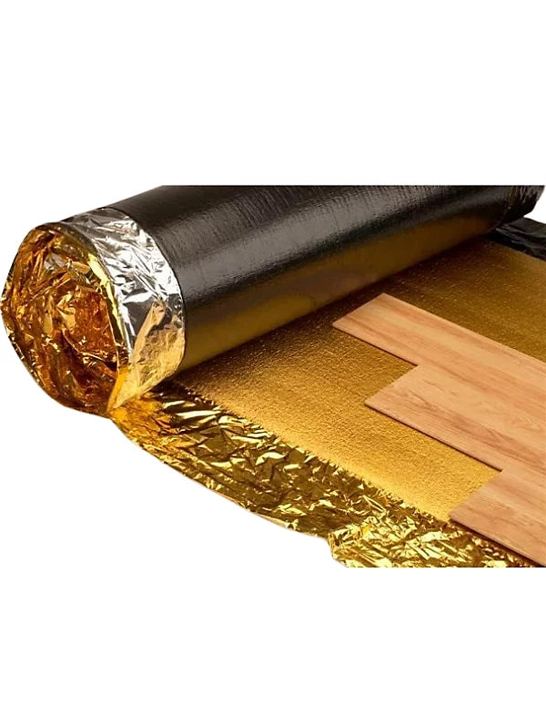 5mm Gold Laminate and Wood Flooring Underlay Covering 15sqm