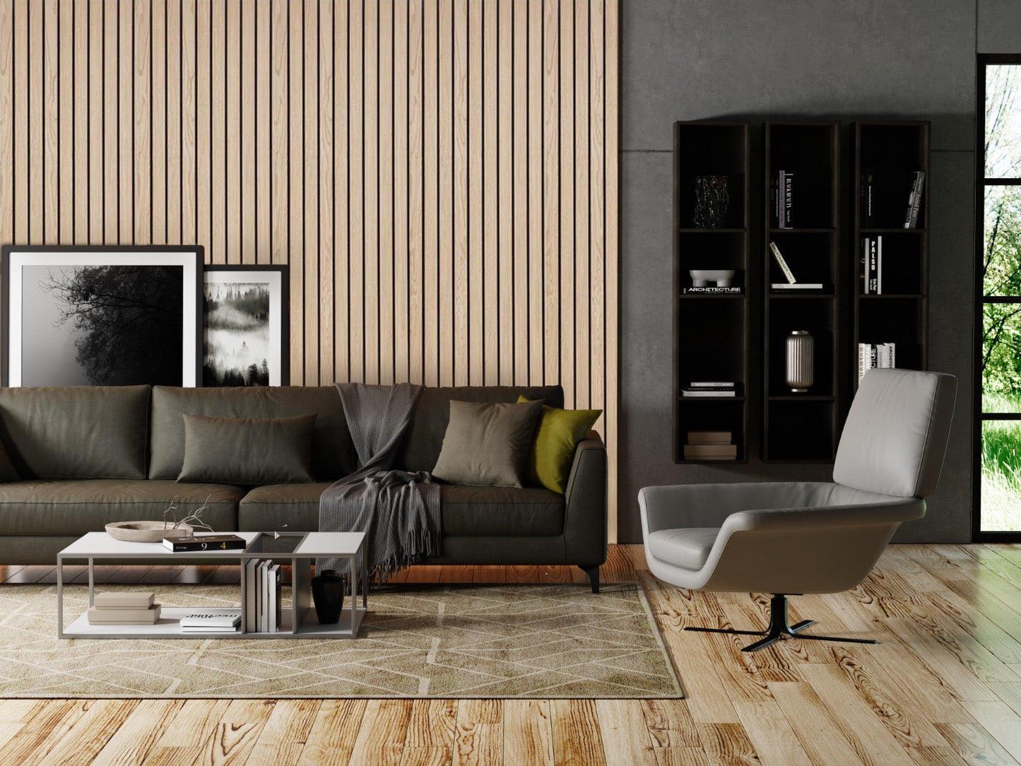 Classic Oak Acoustic Luxe Grand Panel