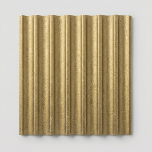 Concave Venetian Wall Panels - Luxe Gold (Venetian) Sample
