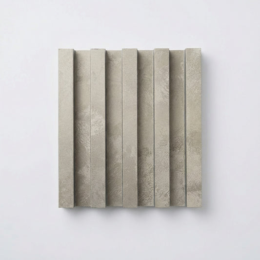 Square Fluted Venetian Slat Wall Panels - Champagne Moonstone (Venetian) Sample