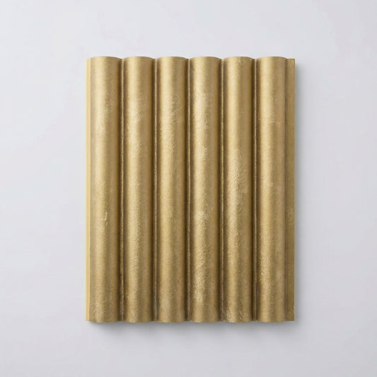 Flute Venetian Wall Panels - Luxe Gold (Venetian) Sample