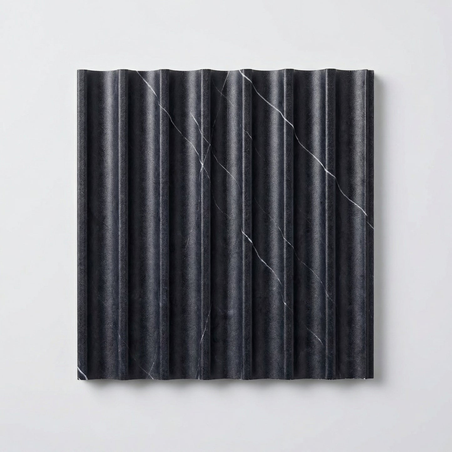 Concave Venetian Wall Panels - Nero Venato Sample