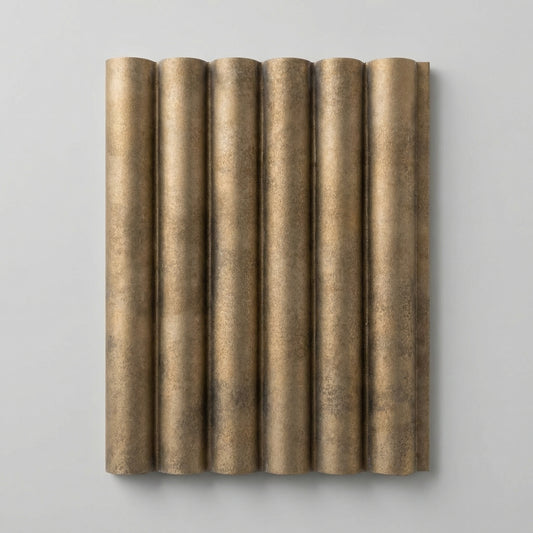 Flute Venetian Wall Panels - Tuscan Bronze Sample