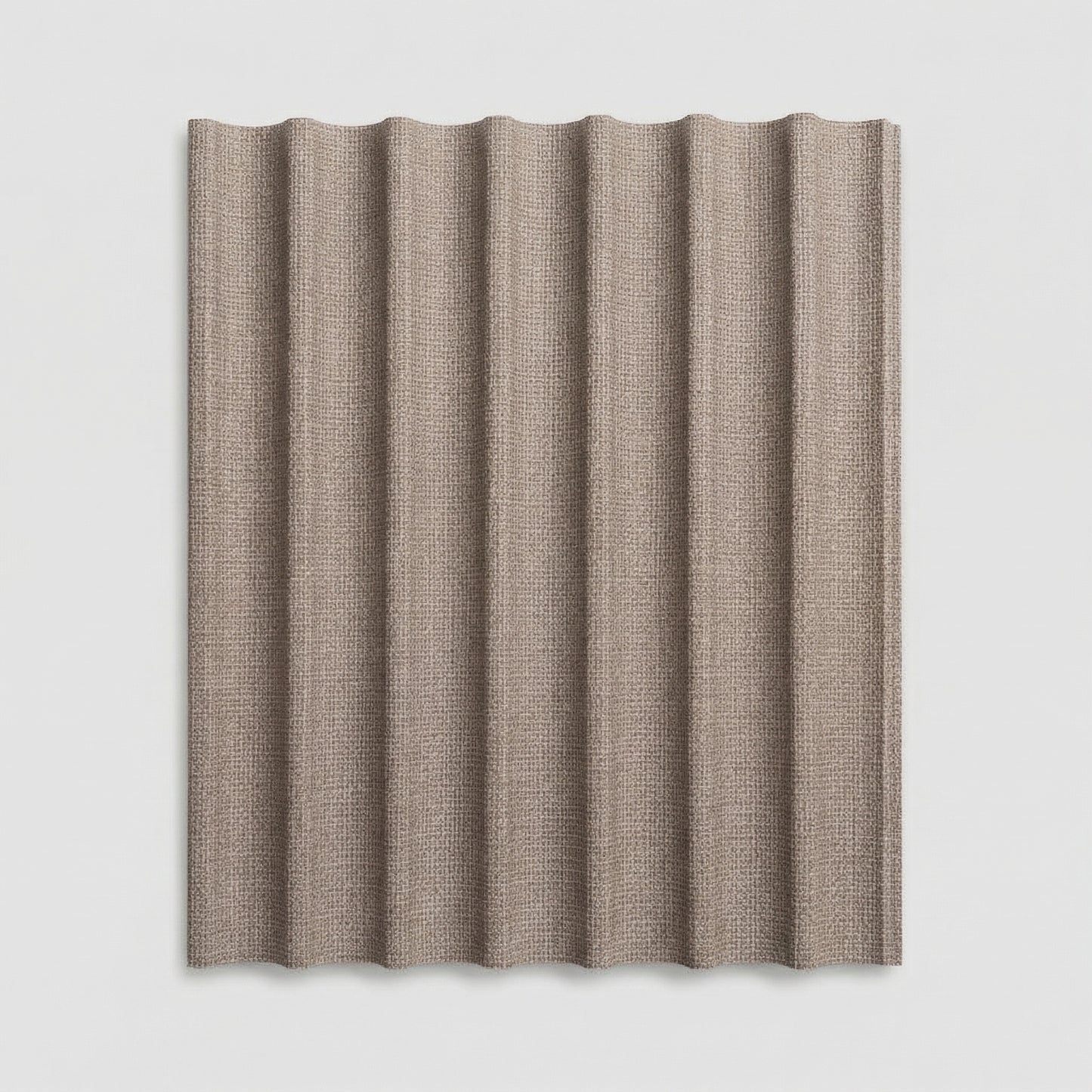 Concave fluted slat Wall Panels - Amalfi Cream Linen Sample