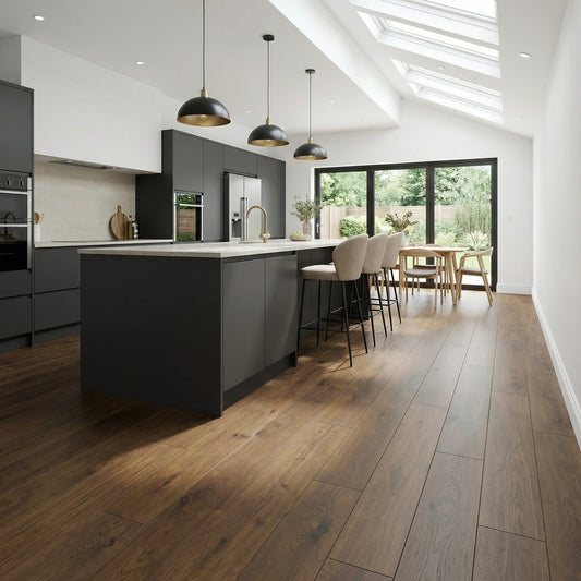 Laminate Flooring 12mm – Charred Oak
