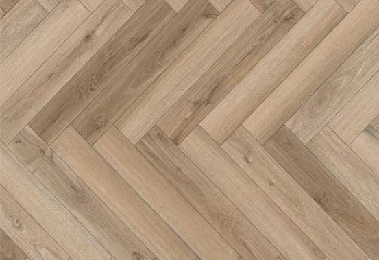 Naked Oak Herringbone Laminate Flooring 12mm