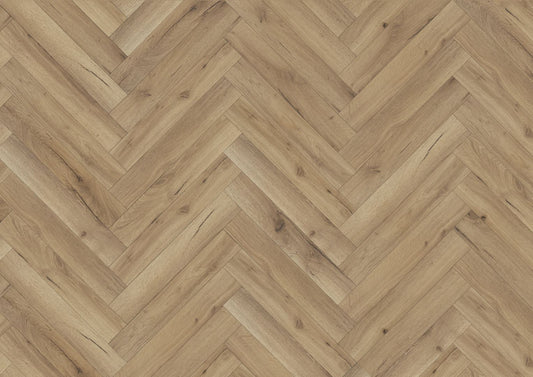 Alabama Oak Herringbone Laminate Flooring 12mm Sample