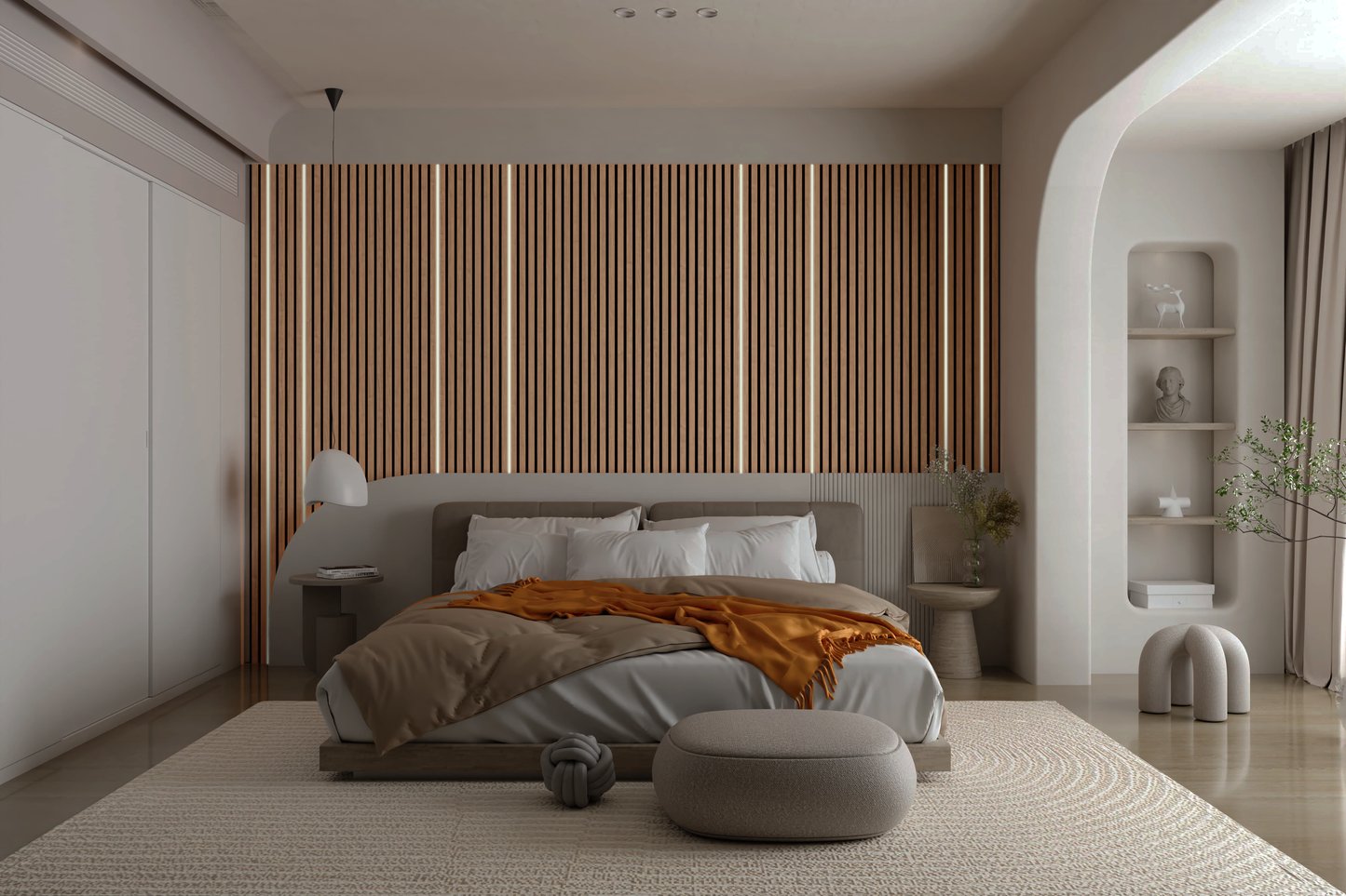 LIT LED Strip Light for Acoustic Slat Wall Panels | Concealed Wall Lighting