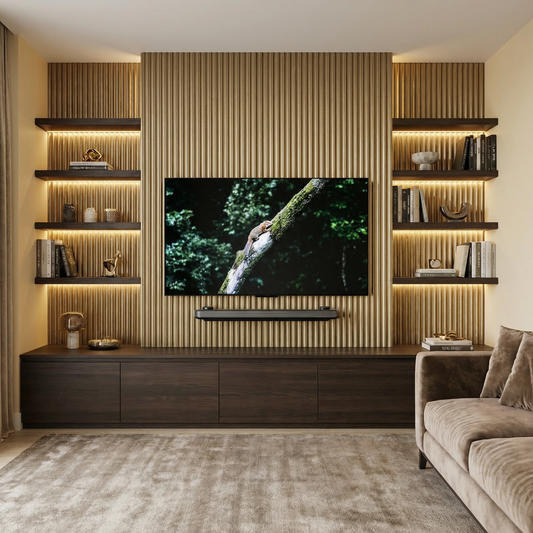 Concave Venetian Wall Panels - Luxe Gold (Venetian)