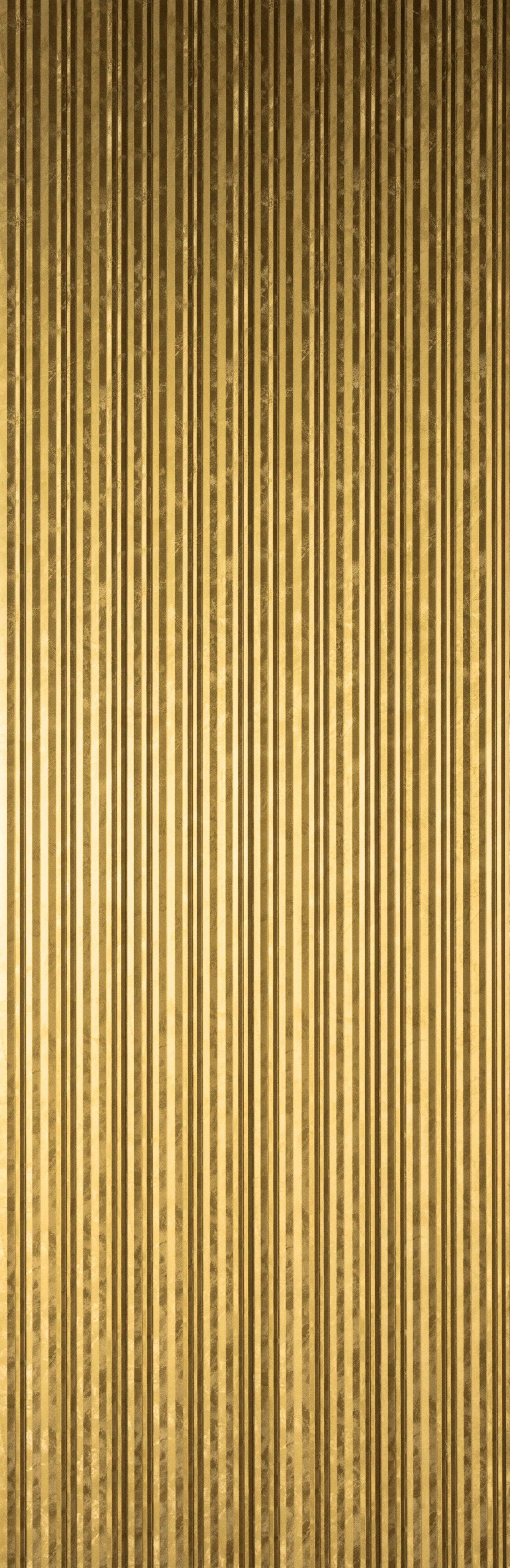 Triangle Venetian Fluted Slat Wall Panels - Luxe Gold Sample