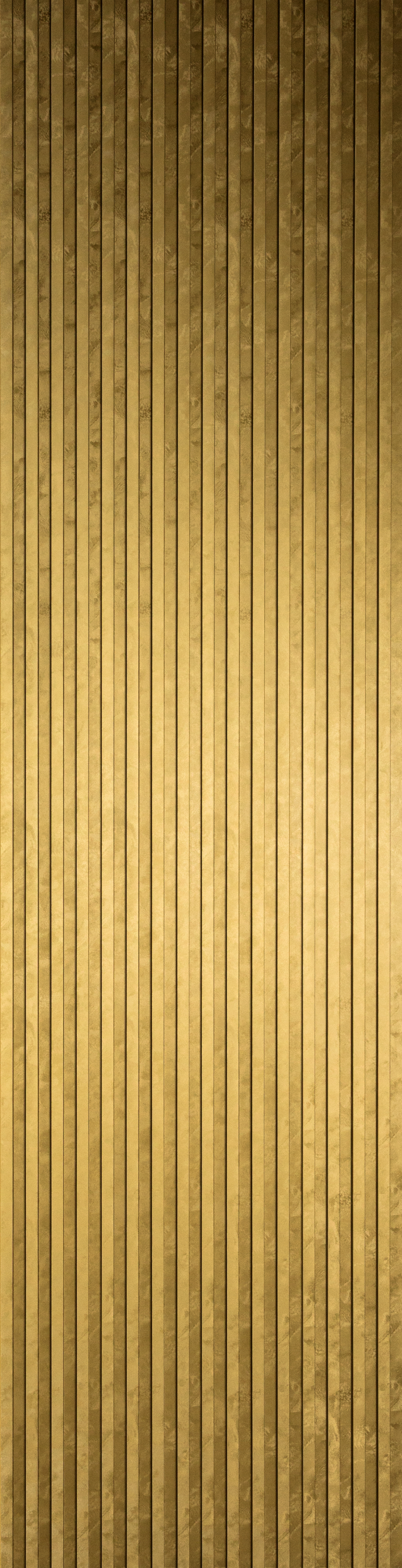 Square Fluted Slat Wall Panels - Luxe Gold (Venetian) Sample