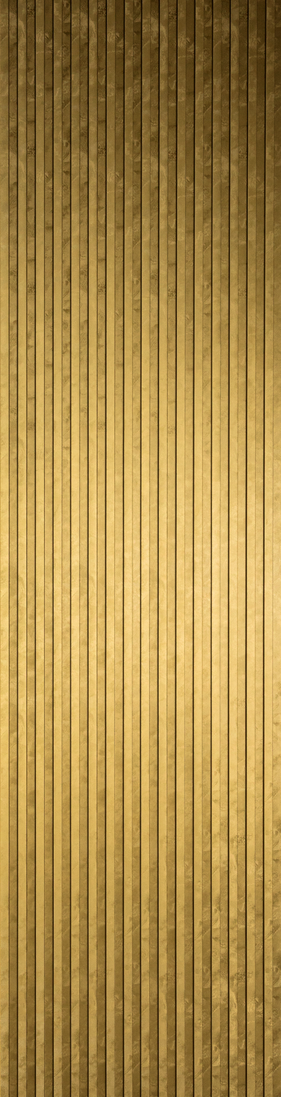 Square Fluted Slat Wall Panels - Luxe Gold (Venetian) Sample