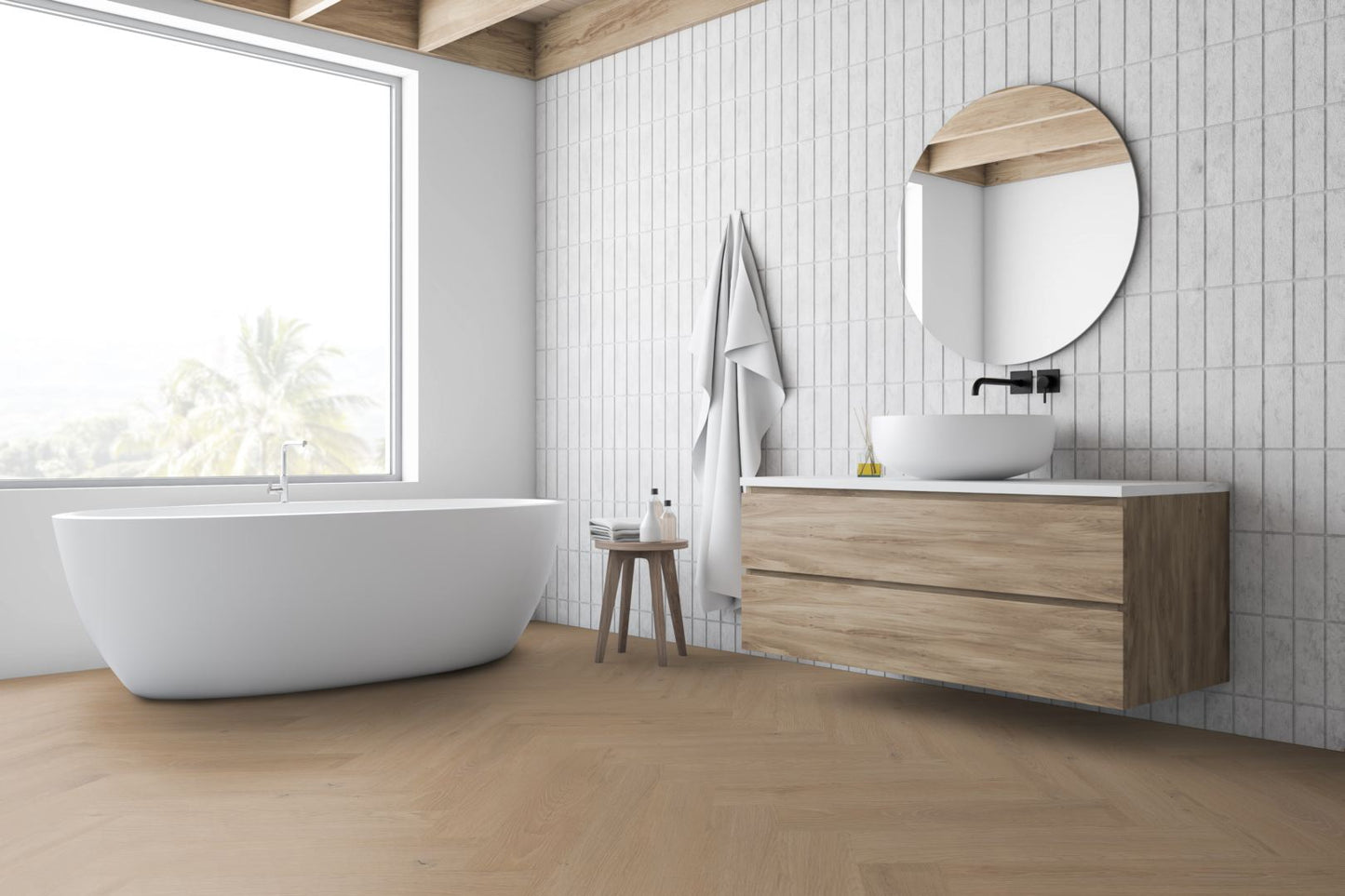 Lignum Core Sahara Oak Herringbone