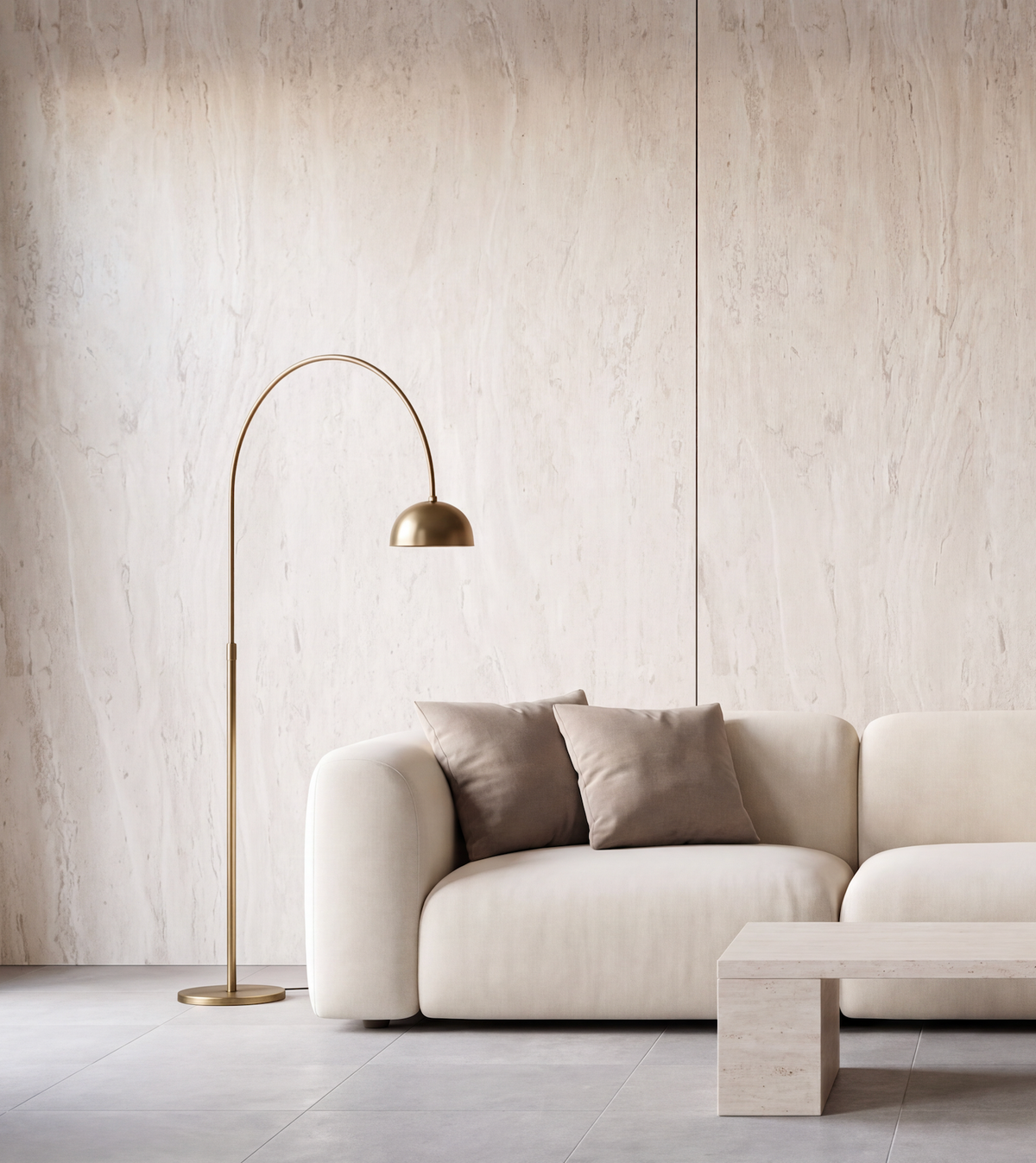 Flat Wall Panel — Capri Beige Travertine