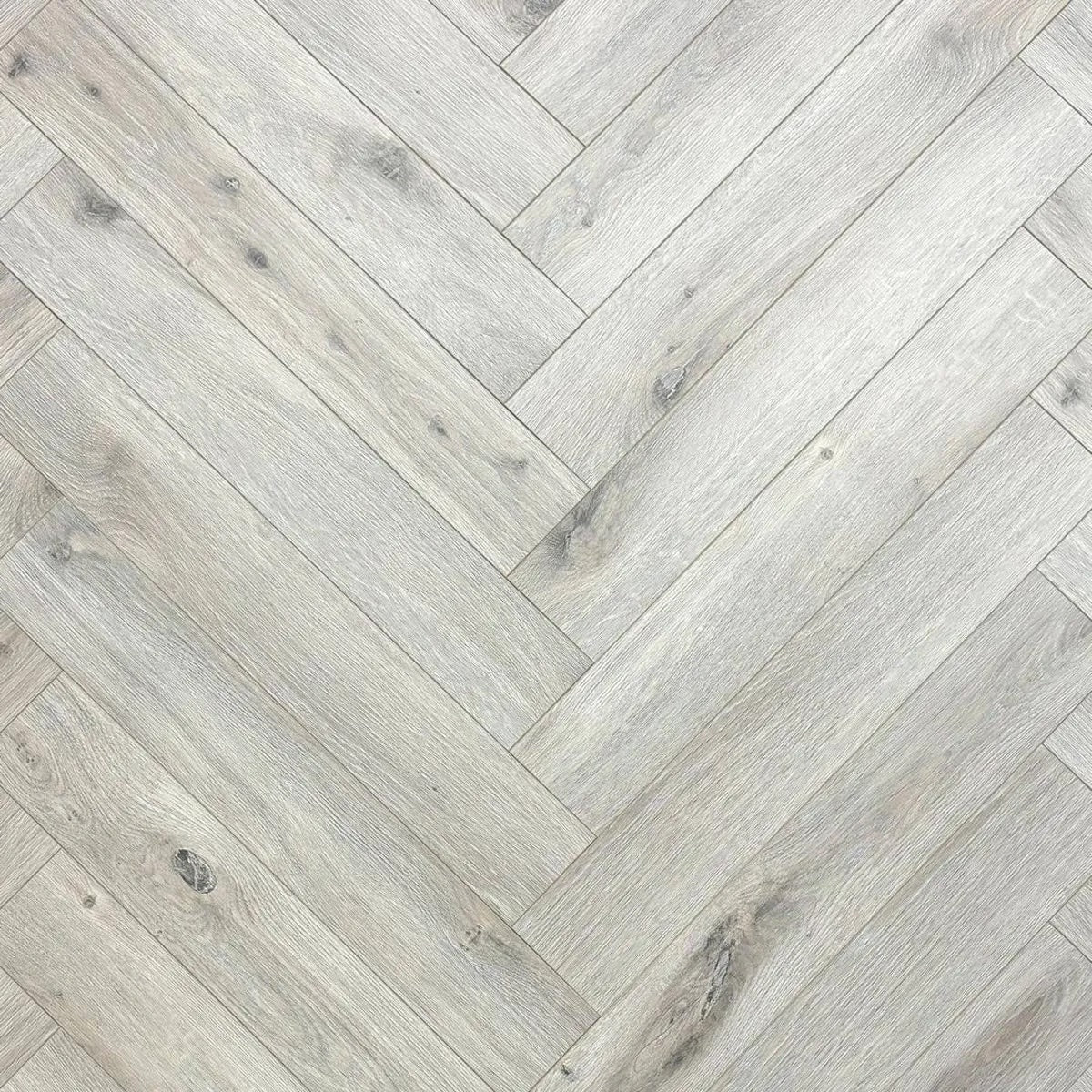 Cappuccino Oak Herringbone Laminate Flooring 12mm