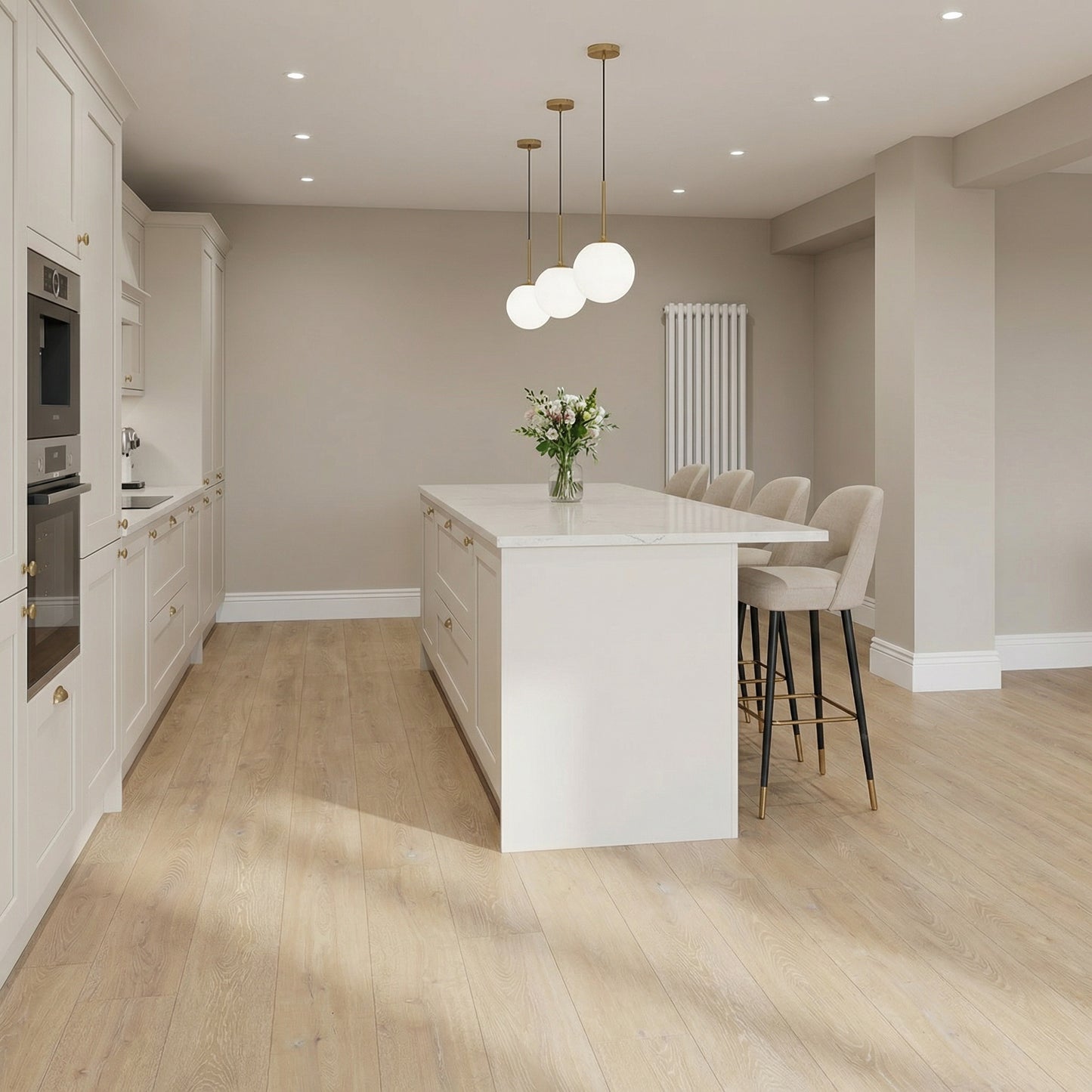 Laminate Flooring 10mm Built-In Underlay – Desert Oak