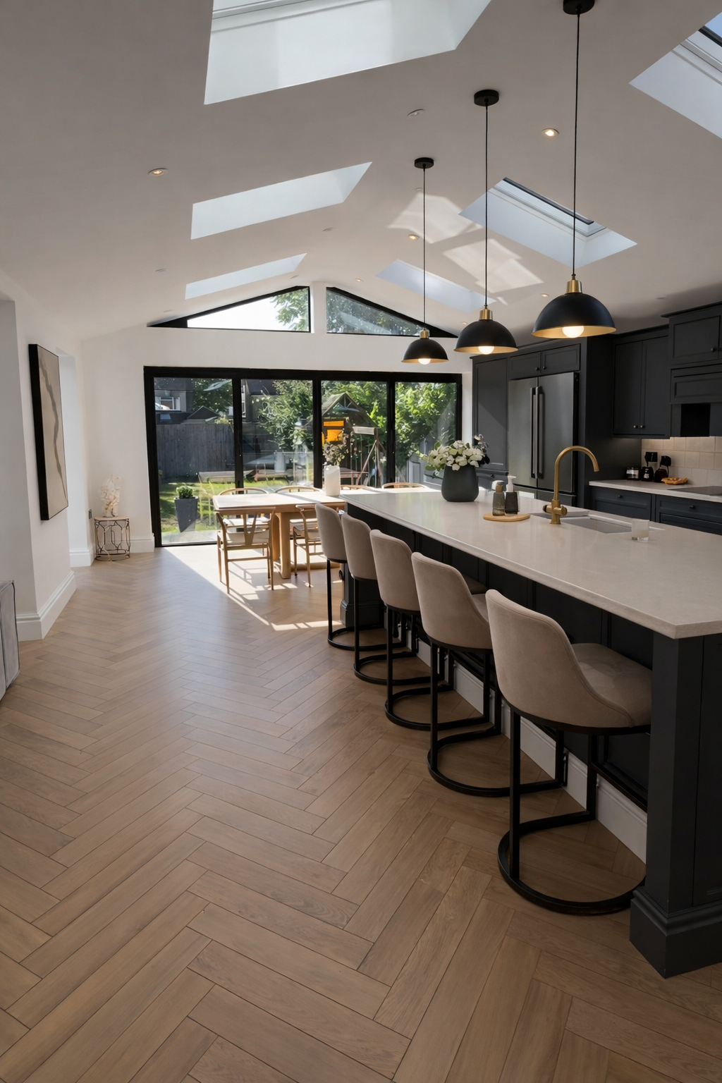 Herringbone Laminate Flooring 12mm – Desert Oak