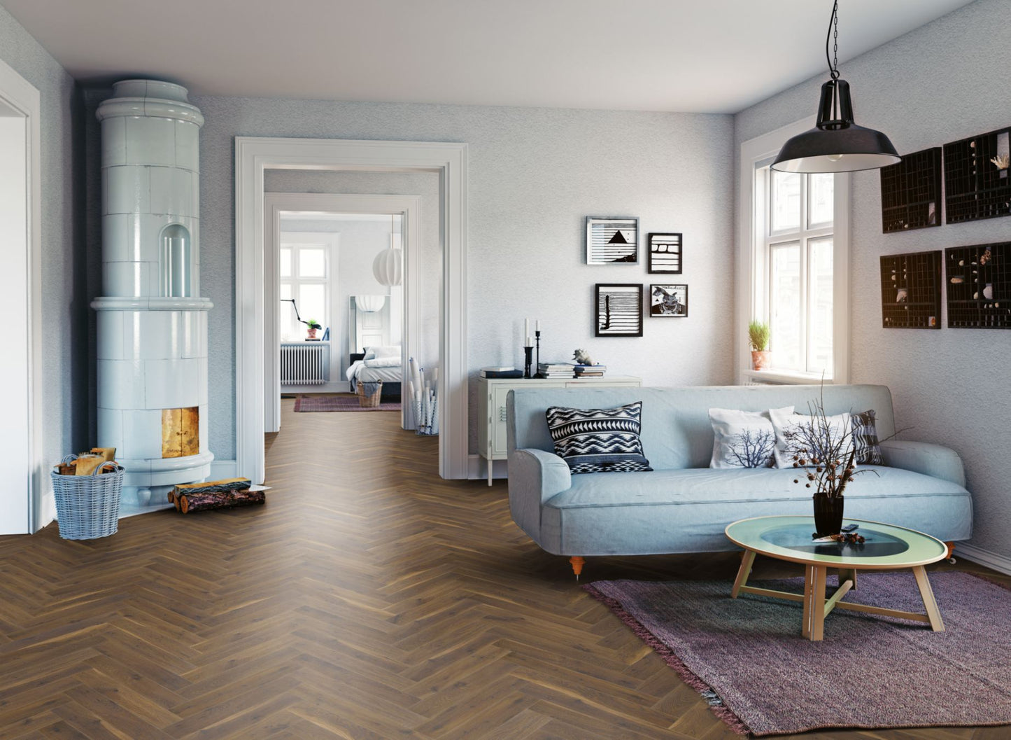 Lignum Fusion Premium Coffee Oak Herringbone
