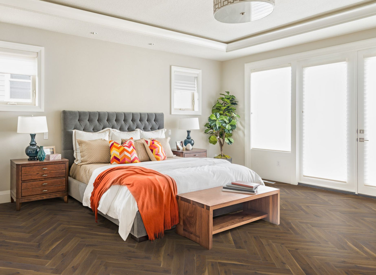 Lignum Fusion Premium Coffee Oak Herringbone